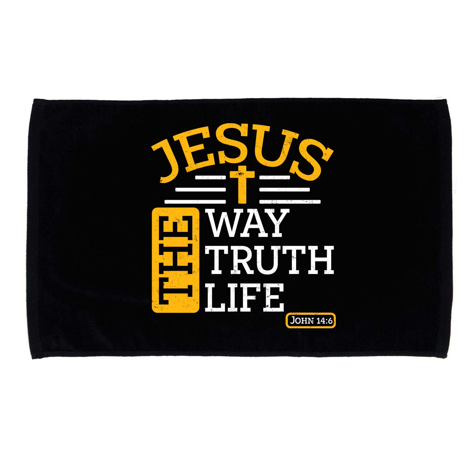 Jesus The Way Truth Life John 14:6 Microfiber Hand Towel
