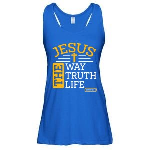 Jesus The Way Truth Life John 14:6 Ladies Essential Flowy Tank