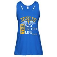 Jesus The Way Truth Life John 14:6 Ladies Essential Flowy Tank