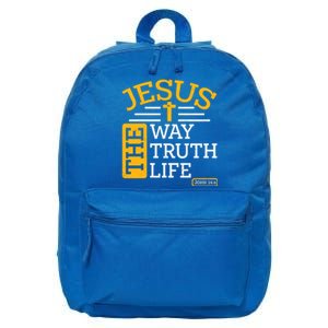 Jesus The Way Truth Life John 14:6 16 in Basic Backpack