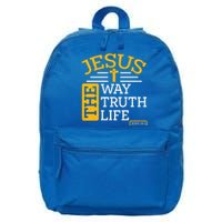 Jesus The Way Truth Life John 14:6 16 in Basic Backpack