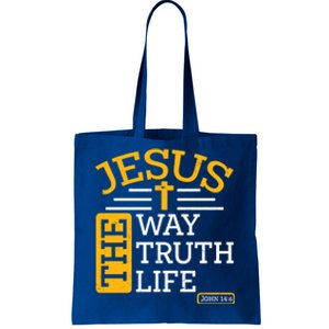 Jesus The Way Truth Life John 14:6 Tote Bag