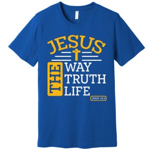 Jesus The Way Truth Life John 14:6 Premium T-Shirt