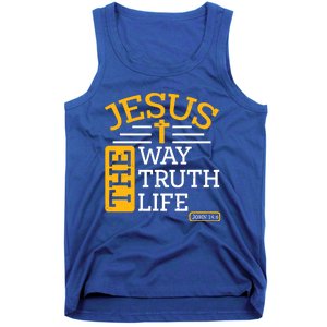 Jesus The Way Truth Life John 14:6 Tank Top