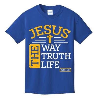 Jesus The Way Truth Life John 14:6 Kids T-Shirt