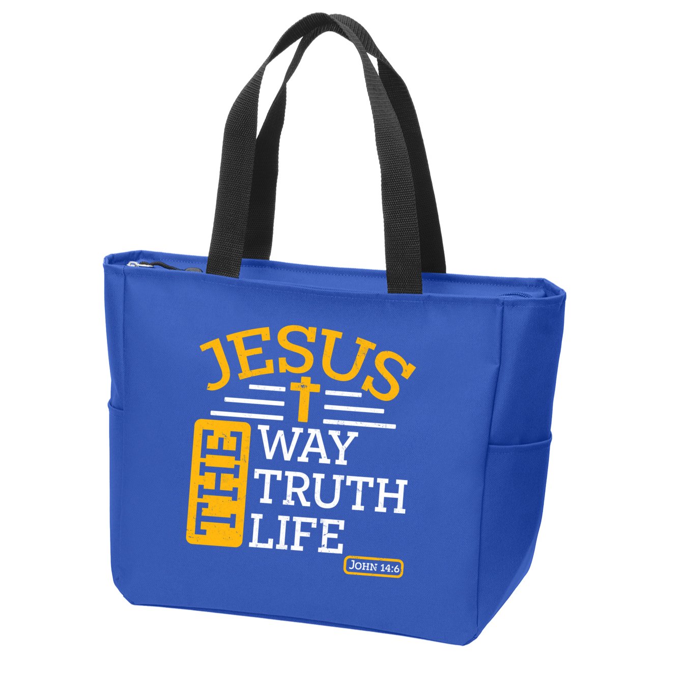 Jesus The Way Truth Life John 14:6 Zip Tote Bag