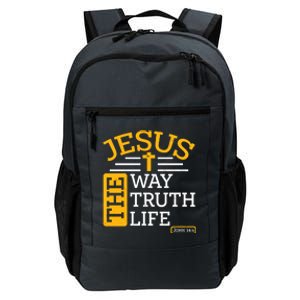 Jesus The Way Truth Life John 14:6 Daily Commute Backpack