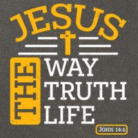 Jesus The Way Truth Life John 14:6 Cotton Canvas Backpack