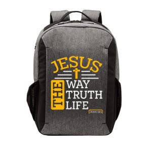 Jesus The Way Truth Life John 14:6 Vector Backpack