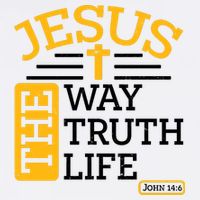 Jesus The Way Truth Life John 14:6 Garment-Dyed Sweatshirt