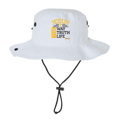 Jesus The Way Truth Life John 14:6 Legacy Cool Fit Booney Bucket Hat