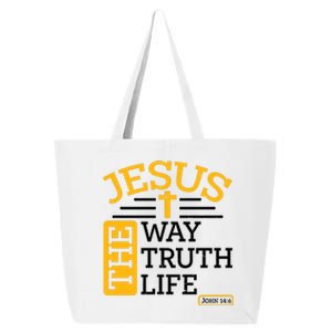 Jesus The Way Truth Life John 14:6 25L Jumbo Tote