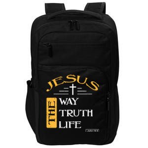 Jesus The Way Truth Life Christian Impact Tech Backpack