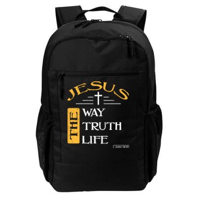 Jesus The Way Truth Life Christian Daily Commute Backpack