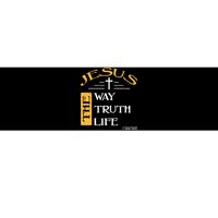 Jesus The Way Truth Life Christian Bumper Sticker