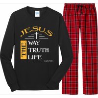 Jesus The Way Truth Life Christian Long Sleeve Pajama Set