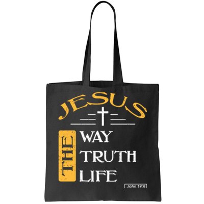 Jesus The Way Truth Life Christian Tote Bag