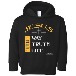 Jesus The Way Truth Life Christian Toddler Hoodie