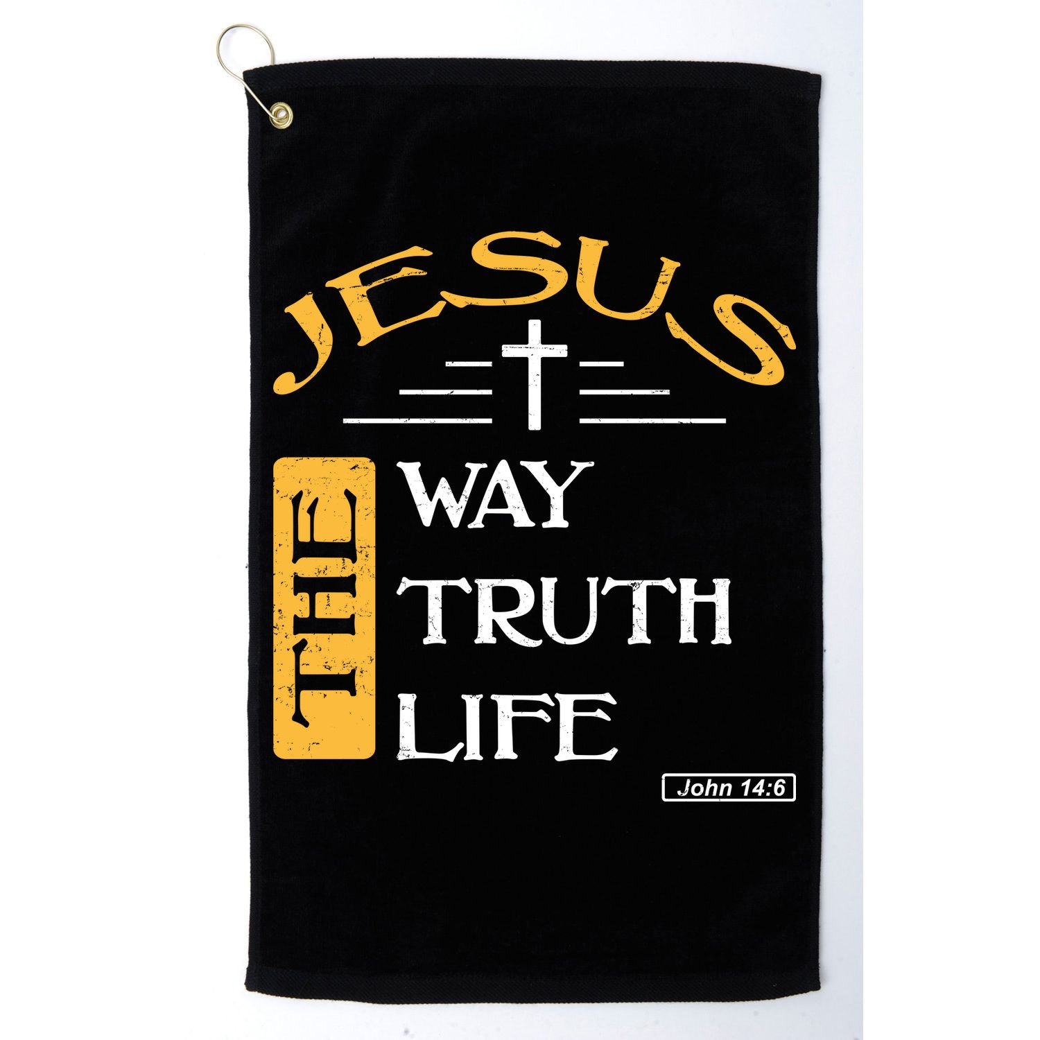 Jesus The Way Truth Life Christian Golf Towel
