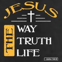 Jesus The Way Truth Life Christian Golf Towel