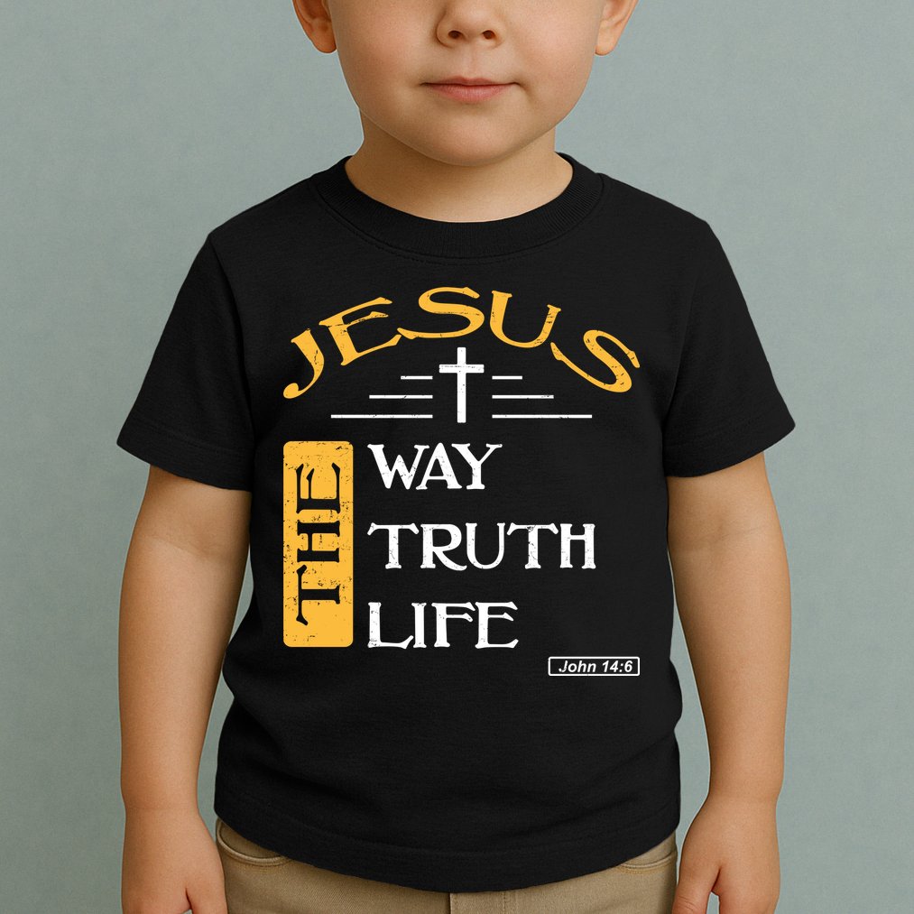 Jesus The Way Truth Life Christian Toddler T-Shirt