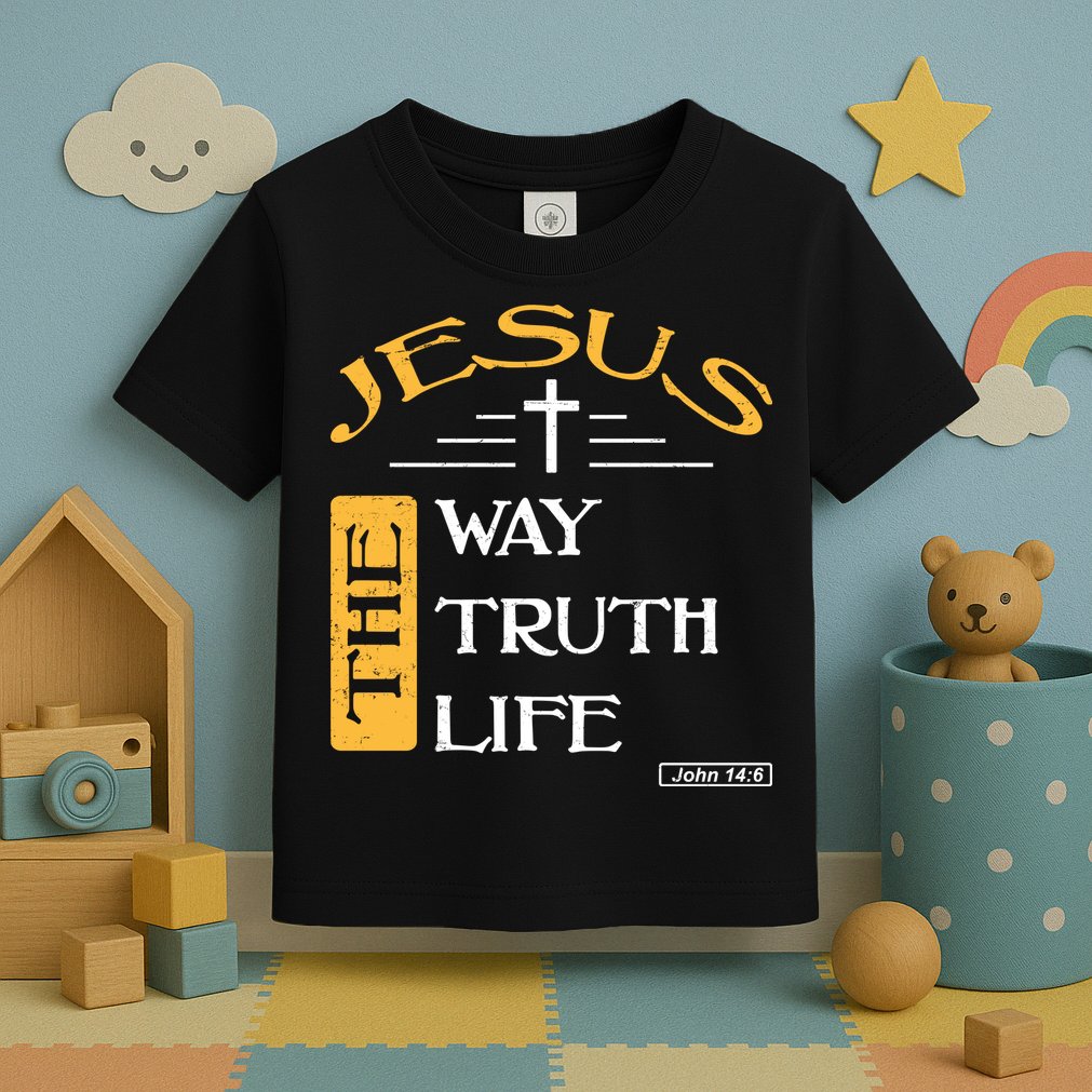 Jesus The Way Truth Life Christian Toddler T-Shirt