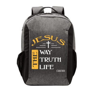 Jesus The Way Truth Life Christian Vector Backpack