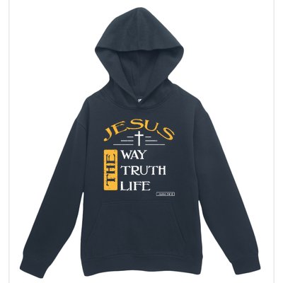 Jesus The Way Truth Life Christian Urban Pullover Hoodie