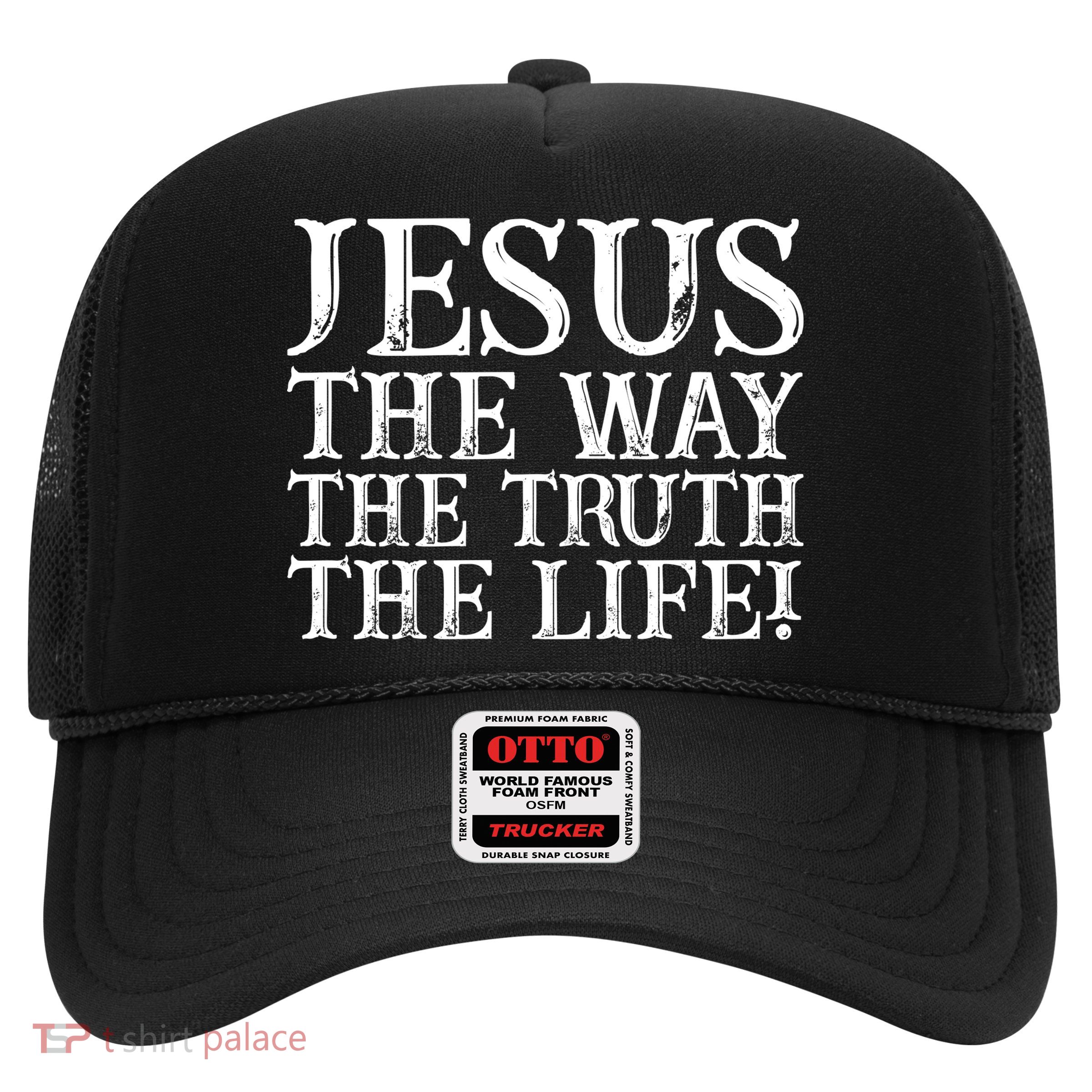 Jesus The Way The Truth The Life Vintage Trucker Hat
