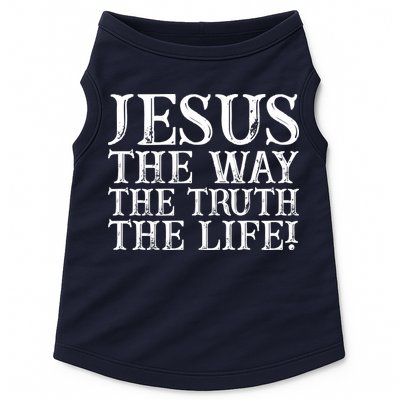 Jesus The Way The Truth The Life Vintage Doggie Tank