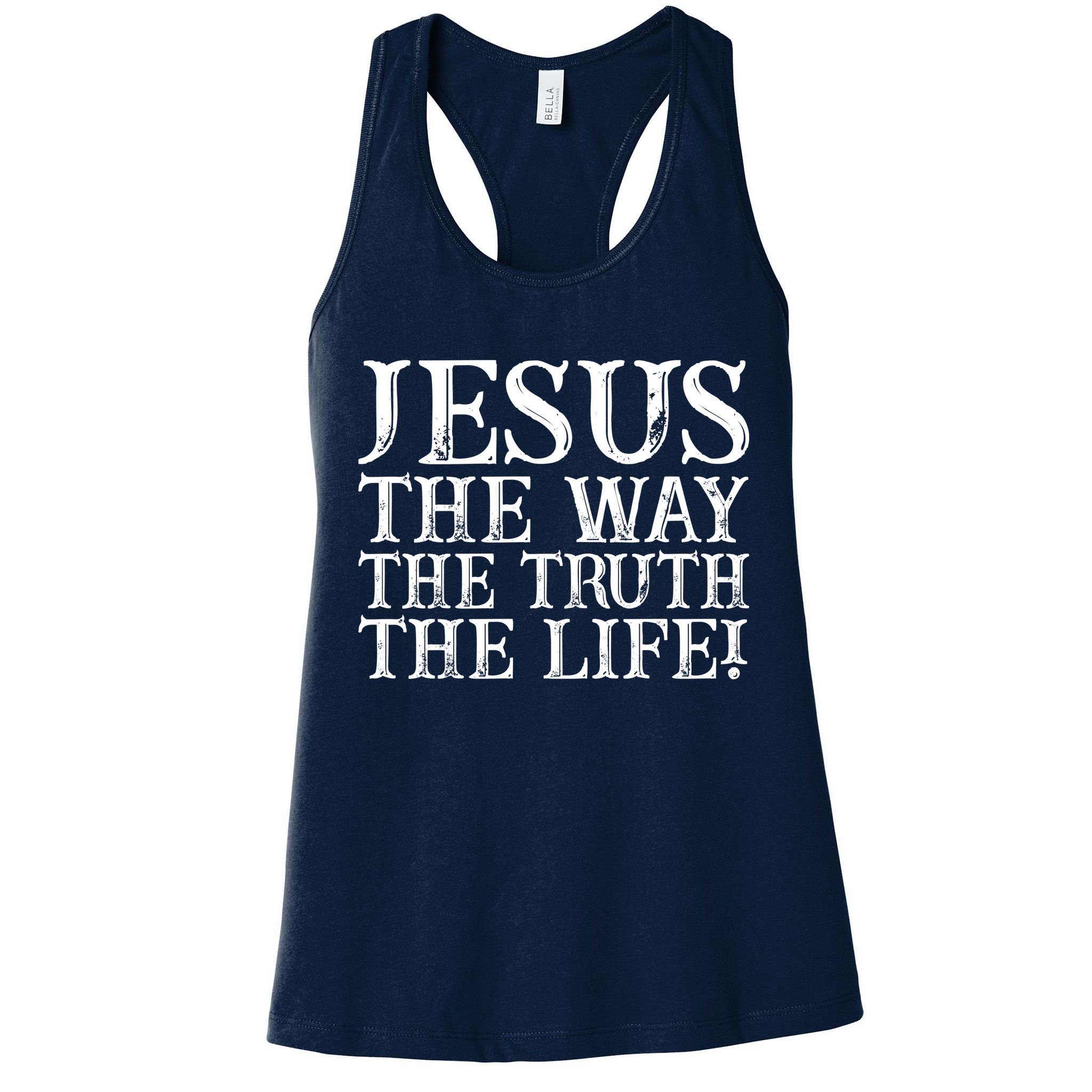Jesus The Way The Truth The Life Vintage Womens Tank Top