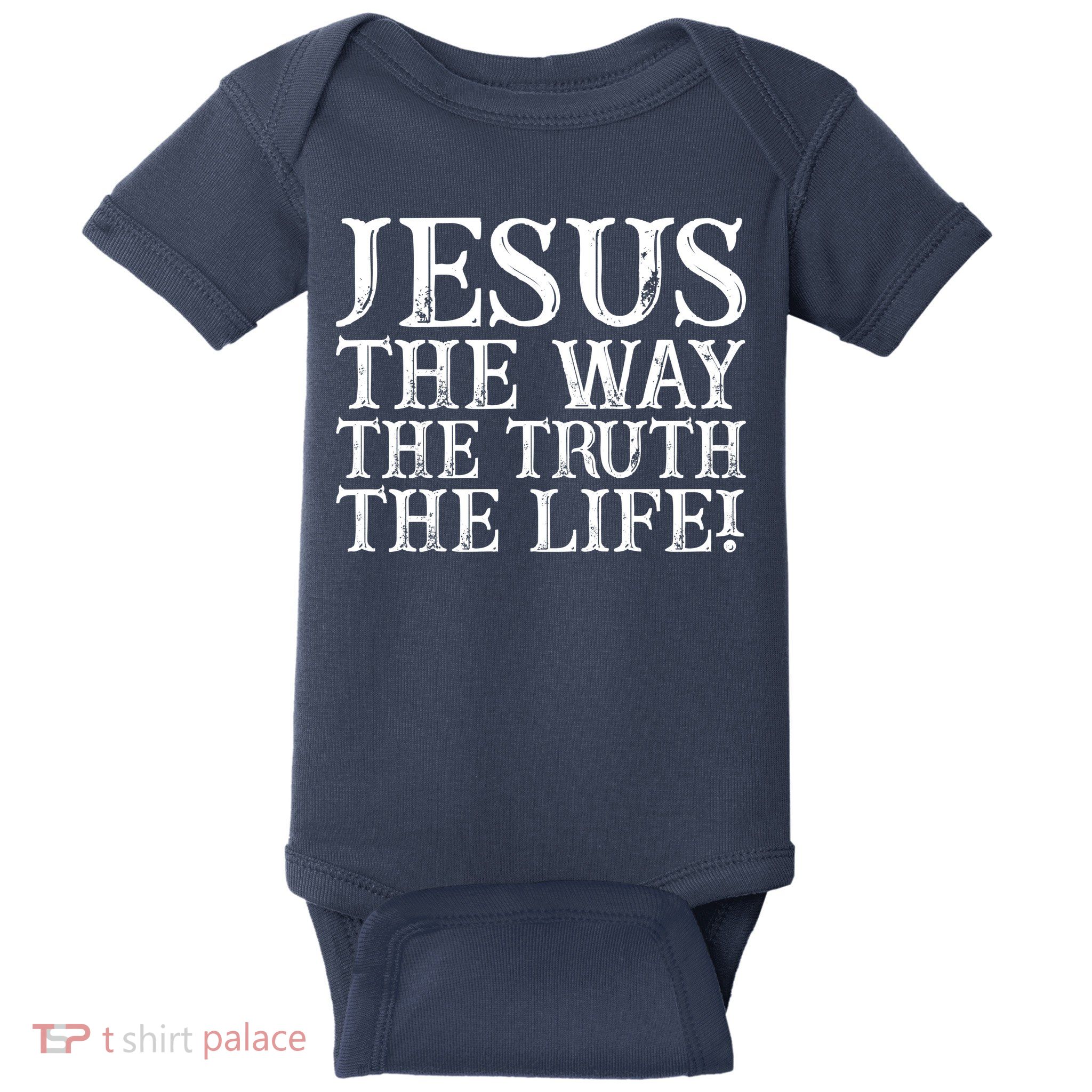 Jesus The Way The Truth The Life Vintage Baby Bodysuit