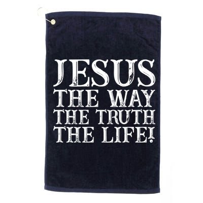 Jesus The Way The Truth The Life Vintage Golf Towel