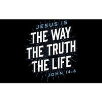 Jesus The Way Truth Life Christian John 14:6 Bible Verse Bumper Sticker