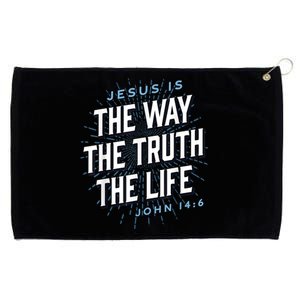 Jesus The Way Truth Life Christian John 14:6 Bible Verse Grommeted Golf Towel