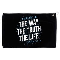 Jesus The Way Truth Life Christian John 14:6 Bible Verse Grommeted Golf Towel