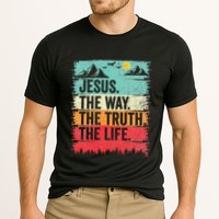Jesus The Way Truth Life Christian Worship Cooling Performance Crew T-Shirt