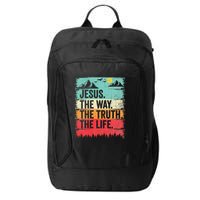 Jesus The Way Truth Life Christian Worship City Backpack