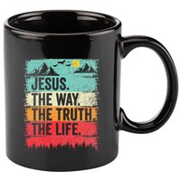 Jesus The Way Truth Life Christian Worship 11oz C Handle Ceramic Mug
