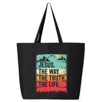 Jesus The Way Truth Life Christian Worship 25L Jumbo Tote