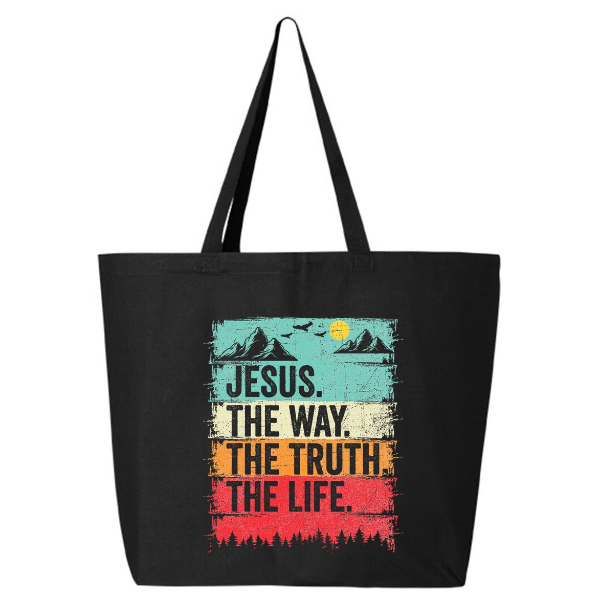 Jesus The Way Truth Life Christian Worship 25L Jumbo Tote