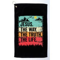Jesus The Way Truth Life Christian Worship Golf Towel