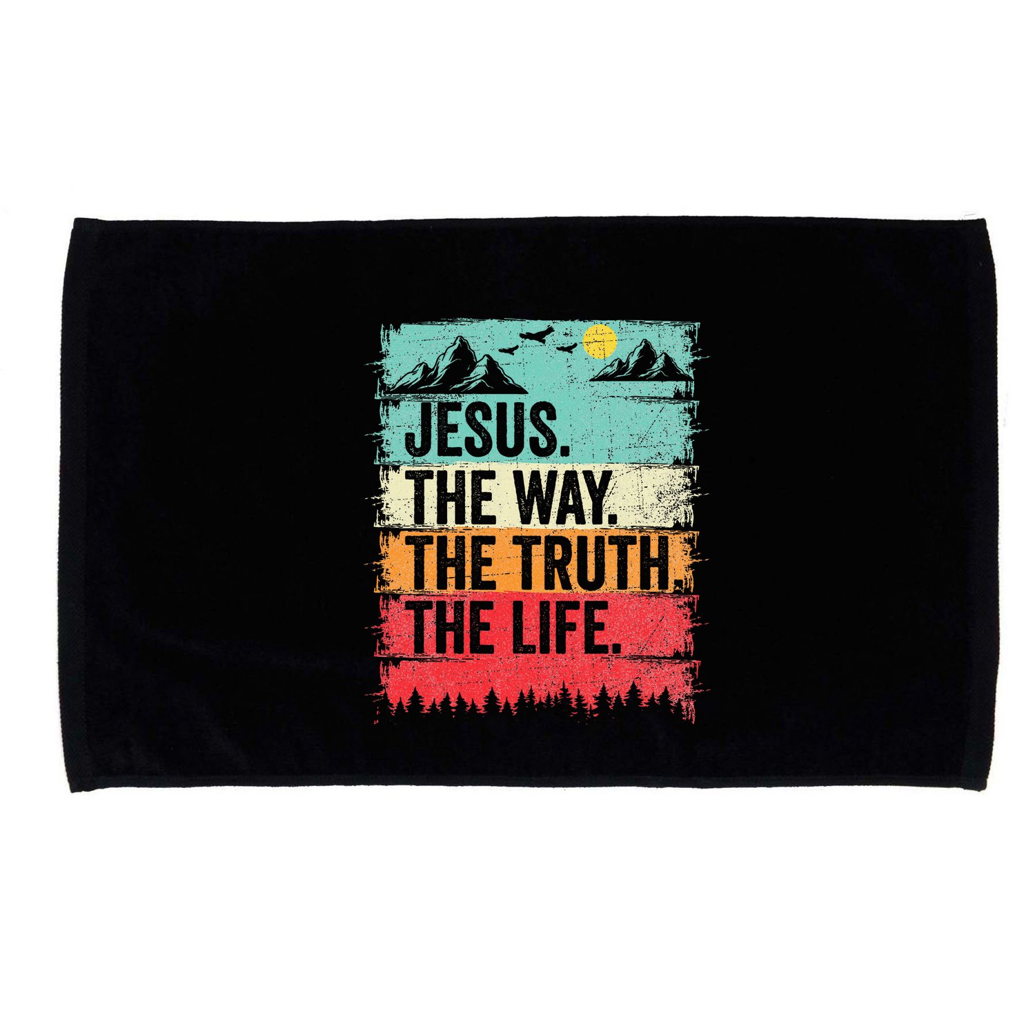 Jesus The Way Truth Life Christian Worship Microfiber Hand Towel