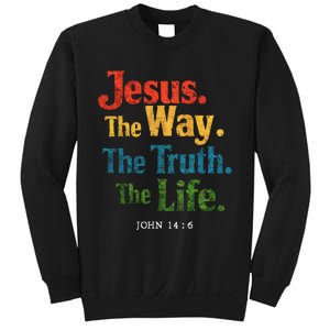 Jesus The Way Truth Life Women Christian Sweatshirt