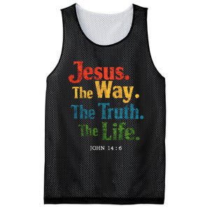 Jesus The Way Truth Life Women Christian Mesh Reversible Basketball Jersey Tank