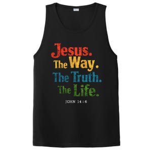 Jesus The Way Truth Life Women Christian PosiCharge Competitor Tank