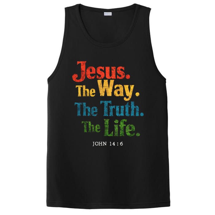 Jesus The Way Truth Life Women Christian PosiCharge Competitor Tank