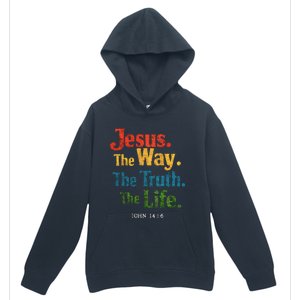 Jesus The Way Truth Life Women Christian Urban Pullover Hoodie