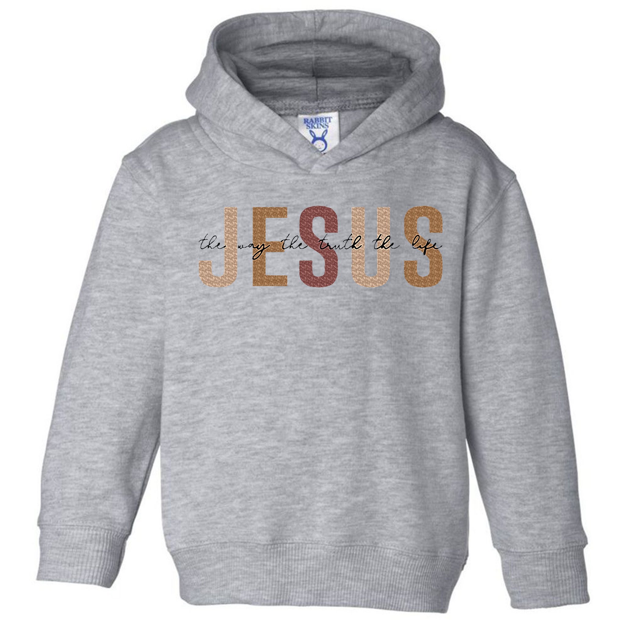 Jesus The Way Truth Life Bible Verse Christian Toddler Hoodie