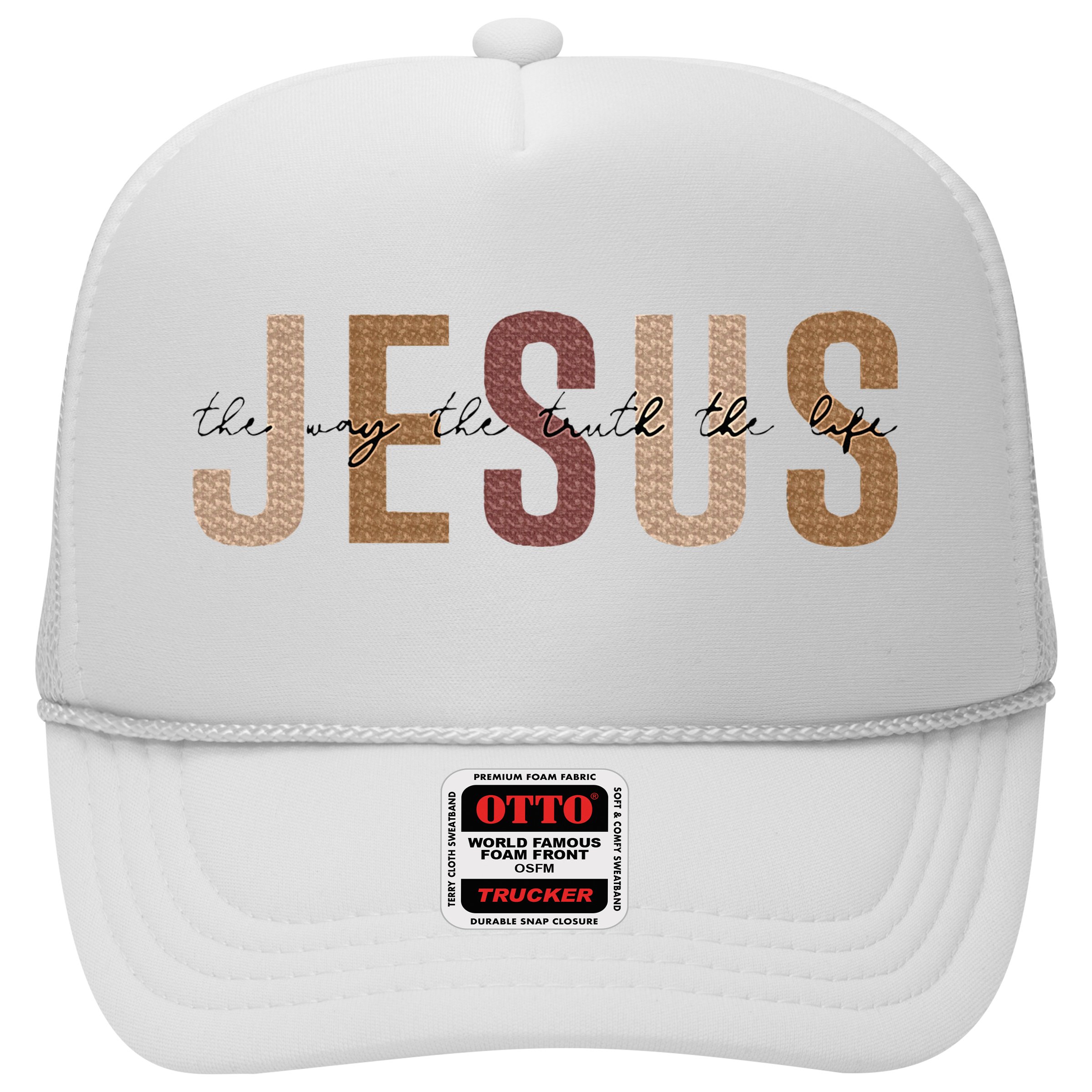 Jesus The Way Truth Life Bible Verse Christian Hat